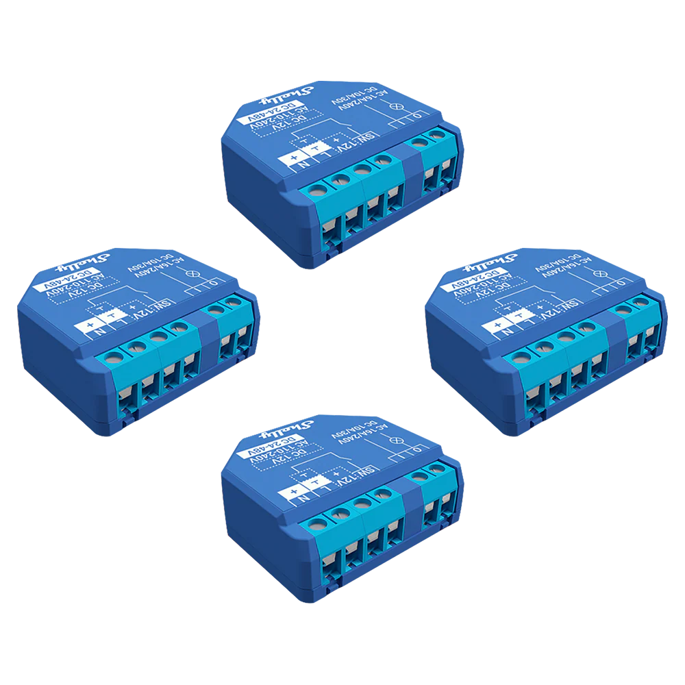 Shelly Plus 1 UL. WiFi Smart Relay Switch 15A, 1 Channel with Dry Contacts, No Hub Required. For Lights, Garage Doors & Automation (Open Box)