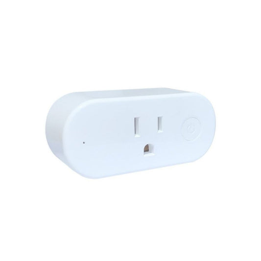A white Wi-Fi smart plug with power metering capability, featuring a US plug type, embedded web interface, and over-heating protection.