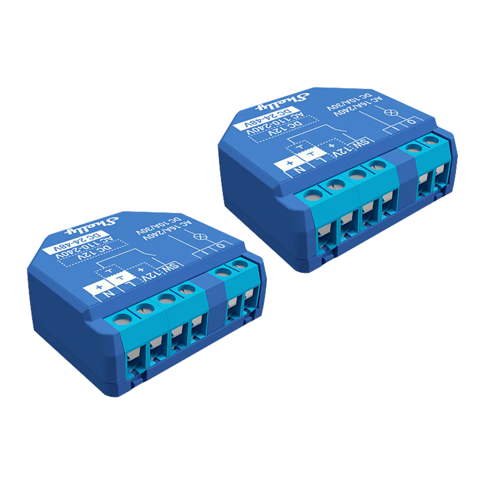 Shelly Plus 1 UL. WiFi Smart Relay Switch 15A, 1 Channel with Dry Contacts, No Hub Required. For Lights, Garage Doors & Automation (Open Box)