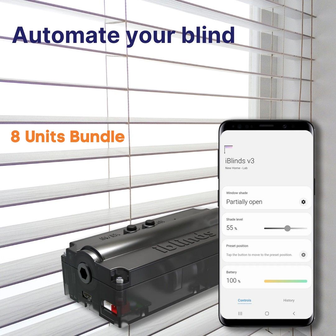 Automate your blinds. 8 units bundle