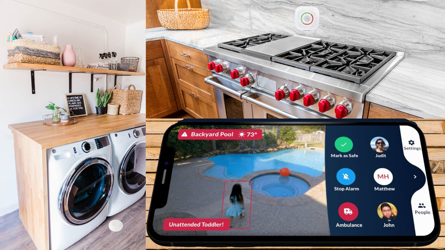Safety and Security, Gas, Flood, Pools