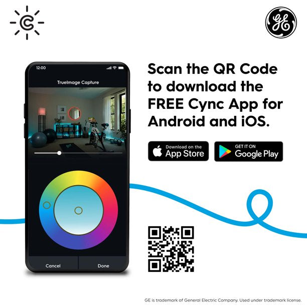Cync by GE Full Color Direct Connect Smart Bulb - 2 LED A19 Bulbs (Packaging May Vary)