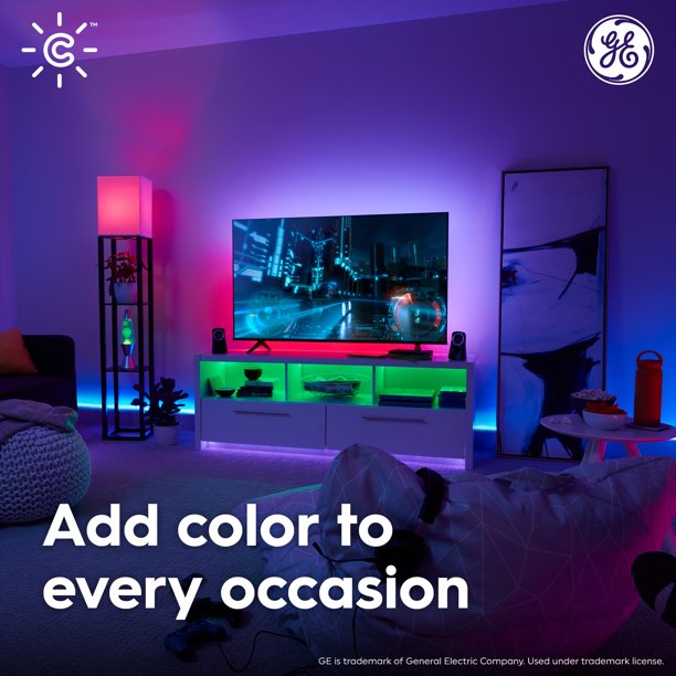 Cync by GE Full Color Direct Connect Smart Bulb - 2 LED A19 Bulbs (Packaging May Vary)