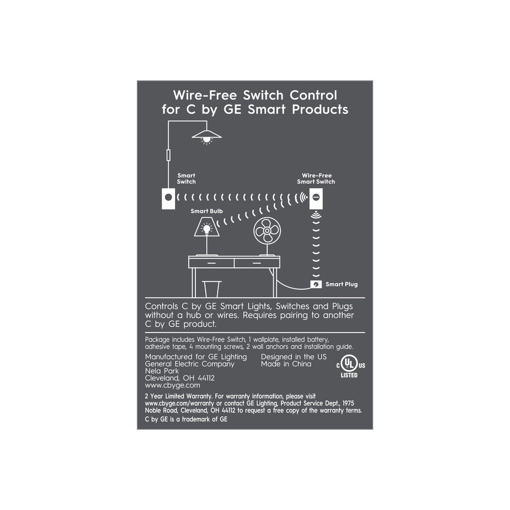 Cync Wire-Free Smart Dimmer Switch (Packaging May Vary)
