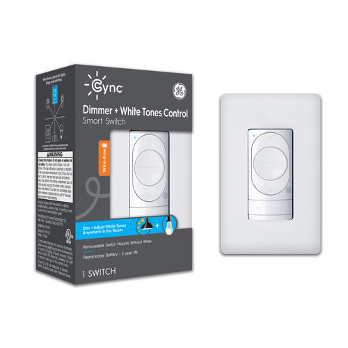Teclado inteligente sin cables Cync + blanco sintonizable