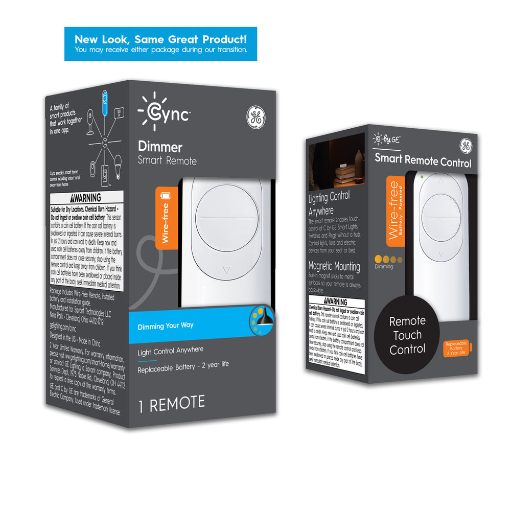 Cync Wire-Free Smart Keypad + Tunable White Smart Remote (Packaging May Vary)