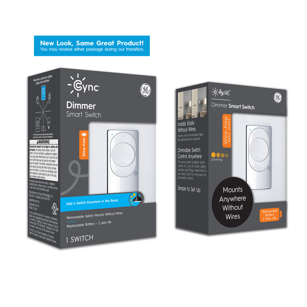 Cync Wire-Free Smart Dimmer Switch (Packaging May Vary)