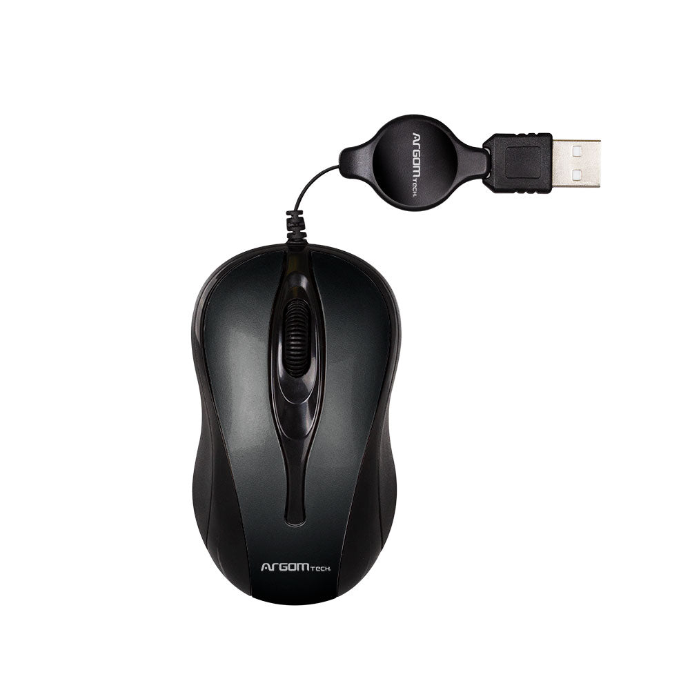 Retractable Optical Mouse 1000 DPI USB