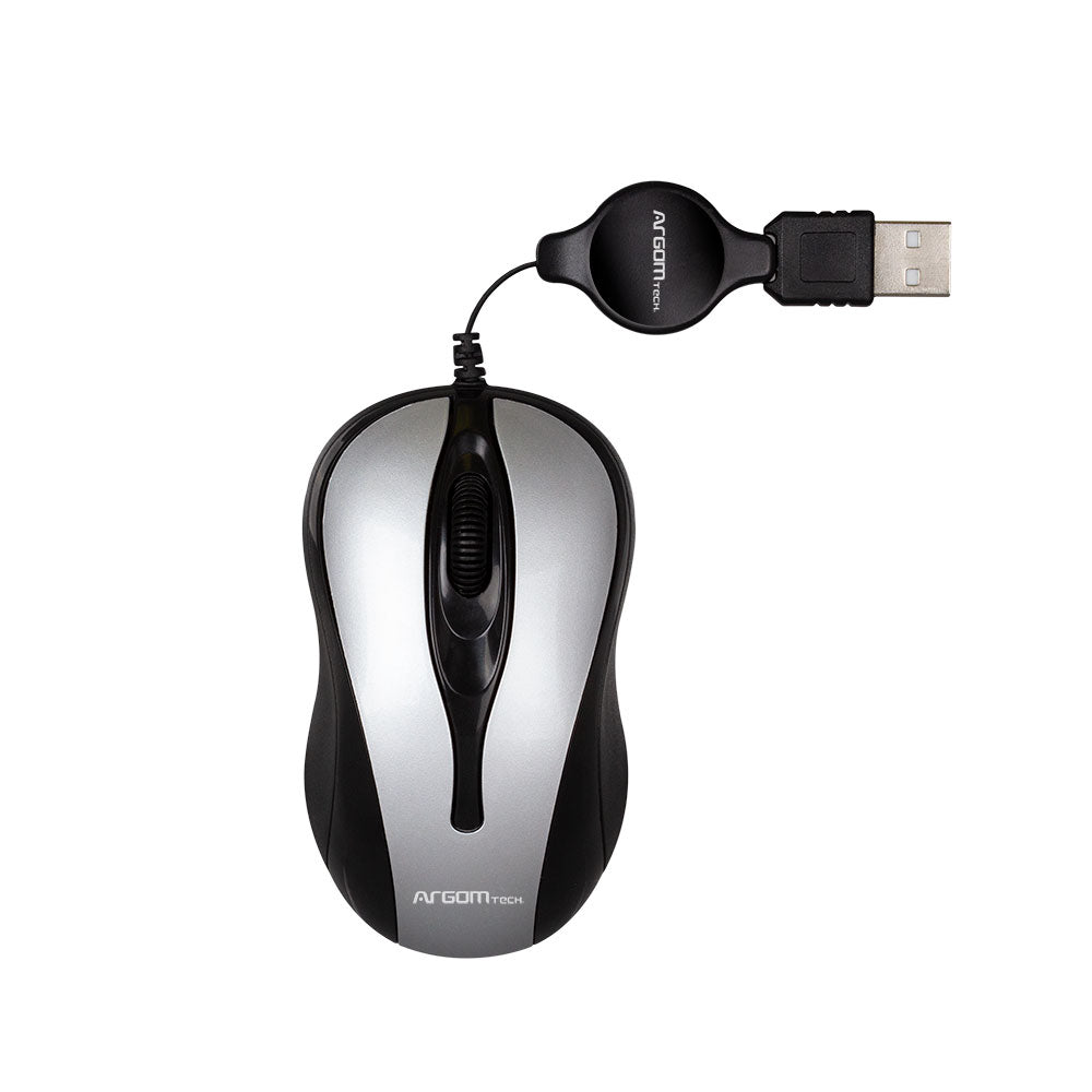Retractable Optical Mouse 1000 DPI USB