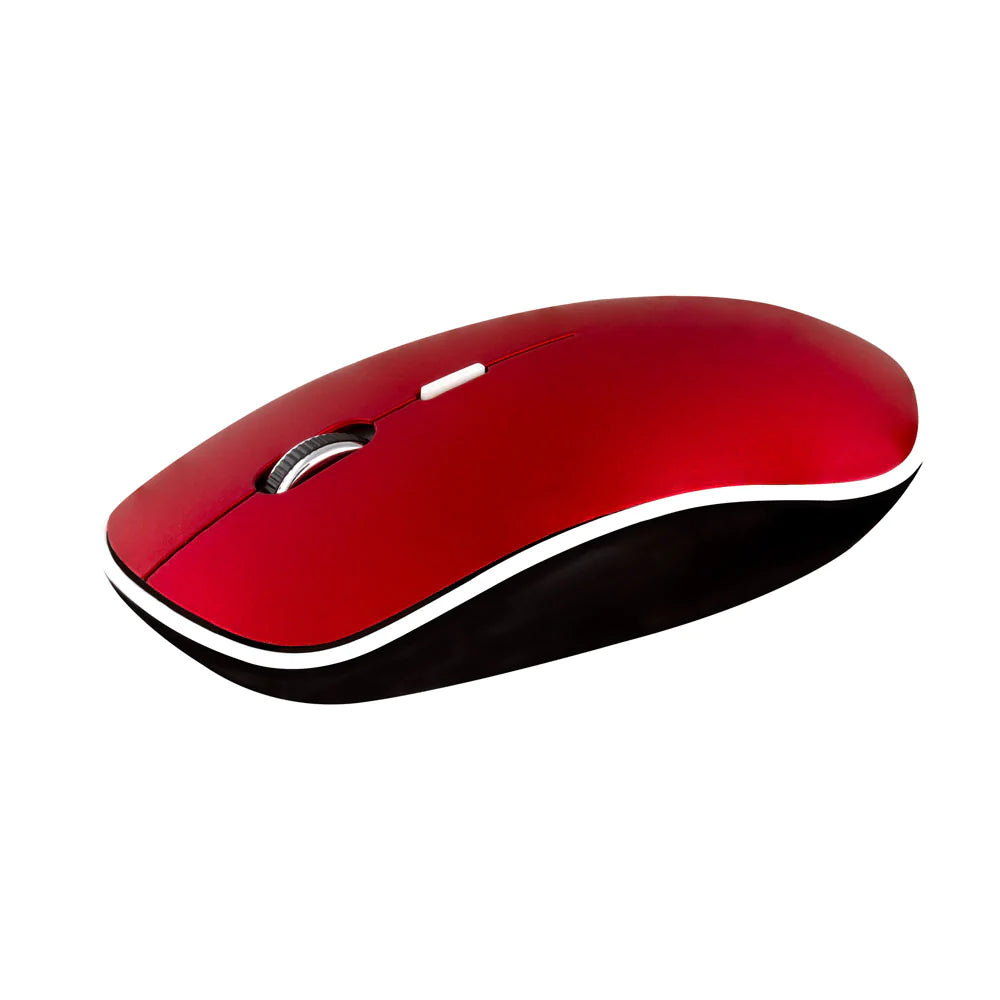 Mouse Óptico Inalámbrico Goma SLIM Ambidiestro