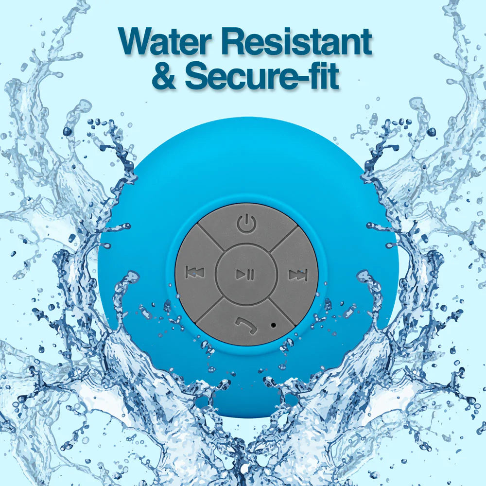 Speaker Water Resistant, Wireless BT 10m range, 3W output power - AquaBeats