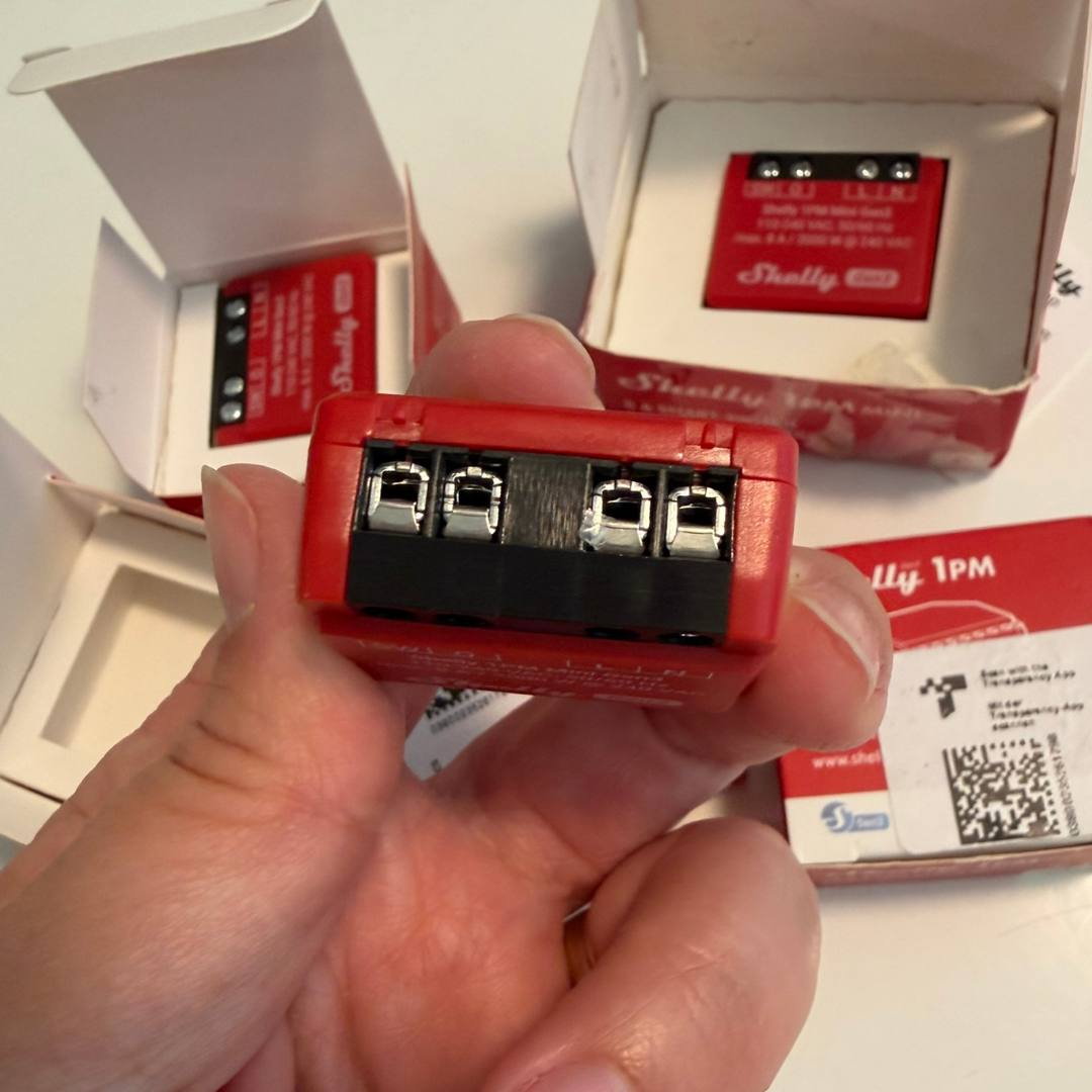 Shelly 1PM Mini Gen3. El interruptor de relé inteligente con Wi-Fi más pequeño, 1 canal, 8 A, medición de potencia