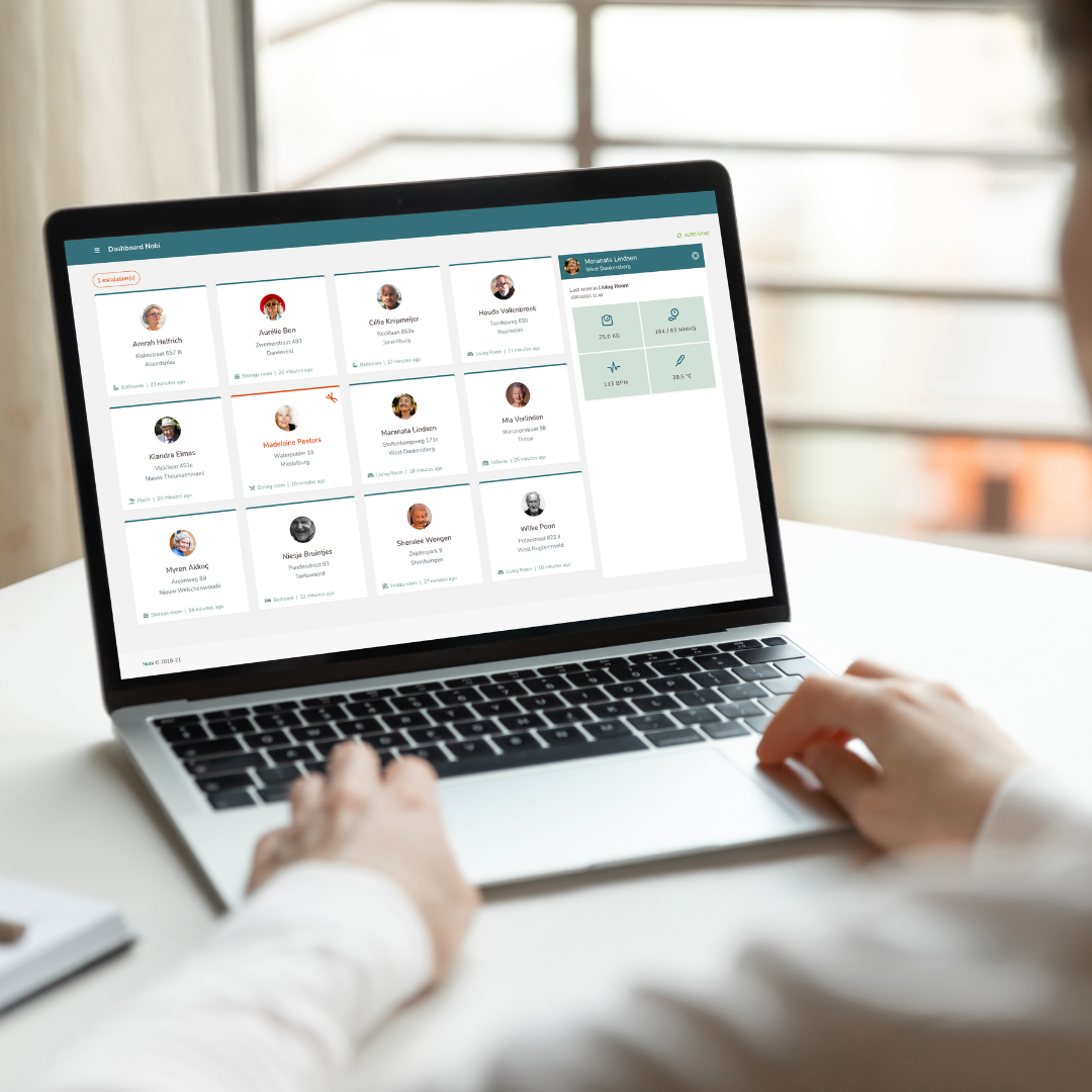 images of the app on a computer