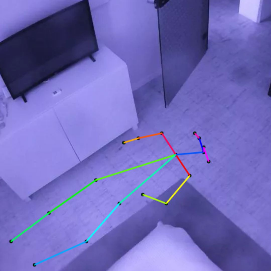 image from the boyfriend app, seeing a person on sticks to protect his privacy
