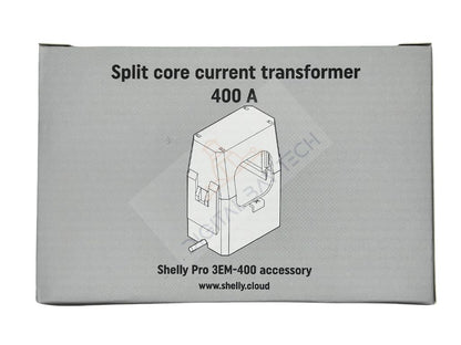 Shelly Pro 3EM-400. Smart Din Rail 3-Phase Energy Meter with 3 CT 400 Amp. Wi-Fi, LAN, and Bluetooth connection -CT400A