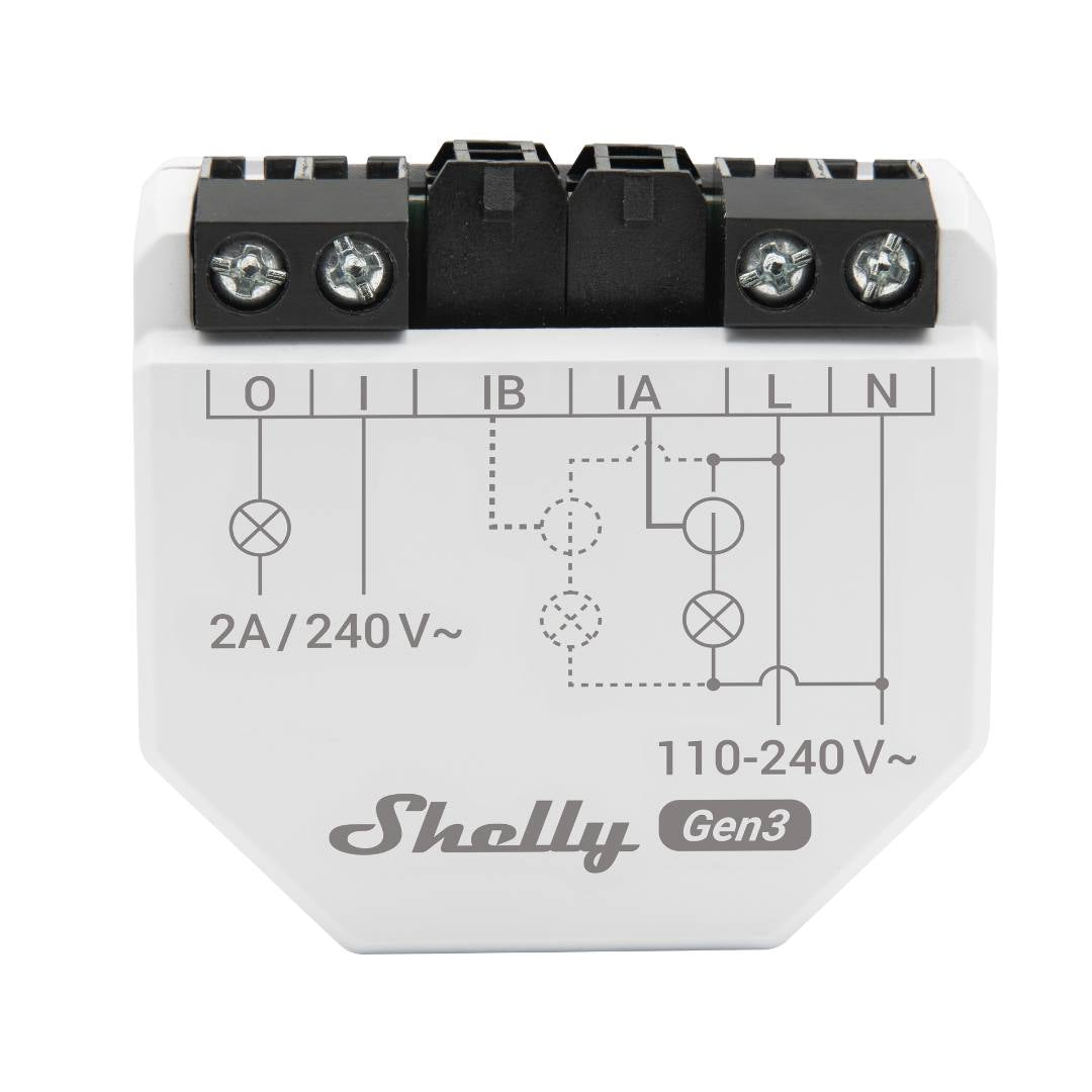 Shelly EM Gen3 50A. Smart Energy Meter with Dry Contact & Wi-Fi - Bluetooth