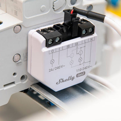 Shelly EM Gen3 50A. Smart Energy Meter with Dry Contact & Wi-Fi - Bluetooth