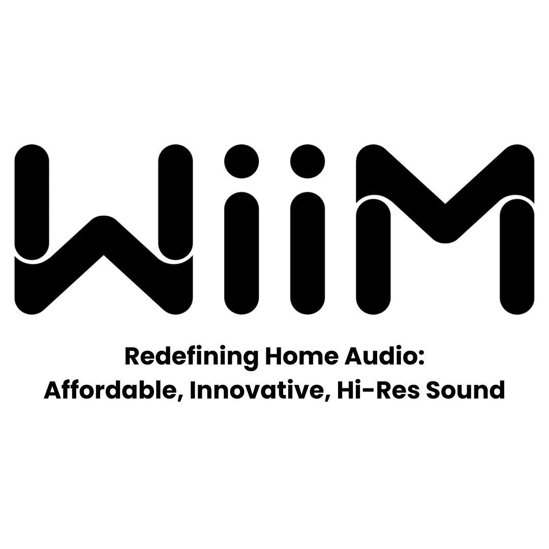 wiim logo redefining home audio