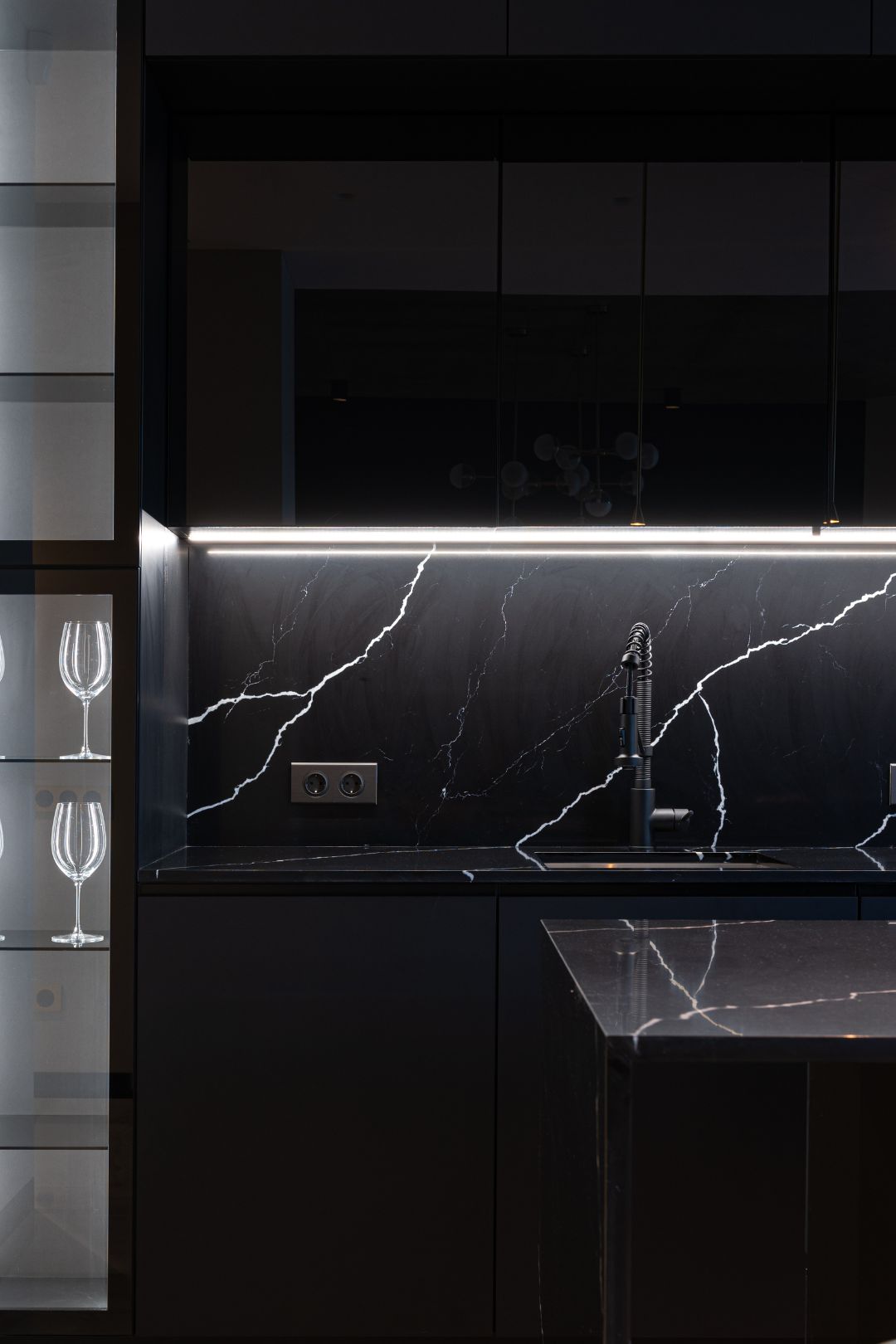 under cabinet illuminated with Proluxe