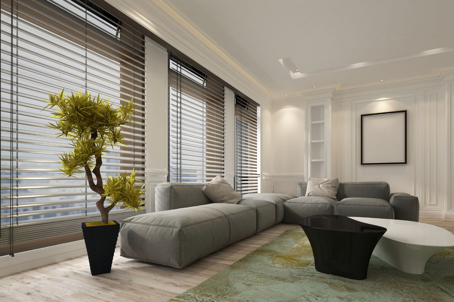 Living room illuminated with Proluxe LEDs