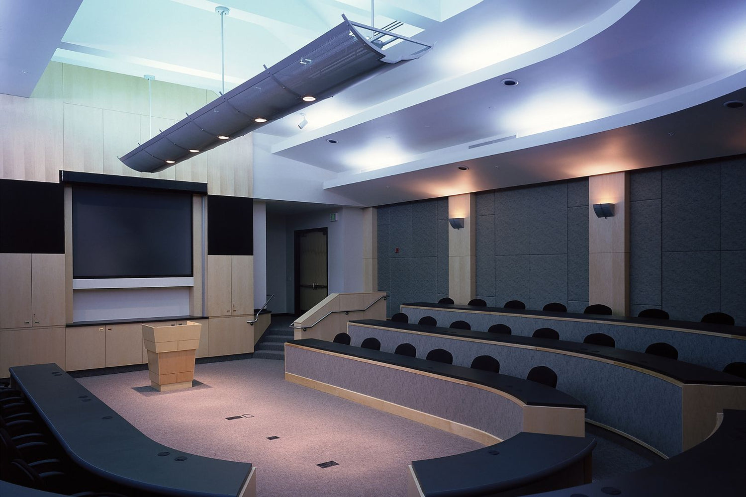 conference room illuminated with Proluxe LED lighting