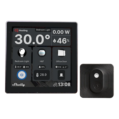 Shelly Wall Display. Wi-Fi smart control panel with 5 A integrated switch and color display + BLU HT