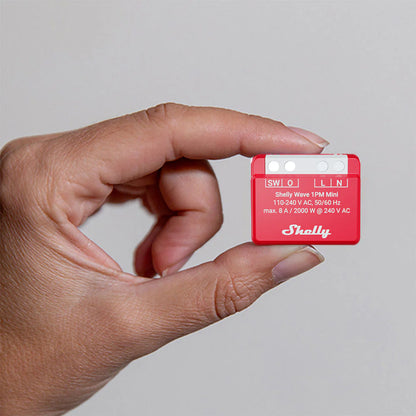 Shelly Wave 1PM Mini LR US. Smart Energy Monitoring Relay with Z-Wave Long Range