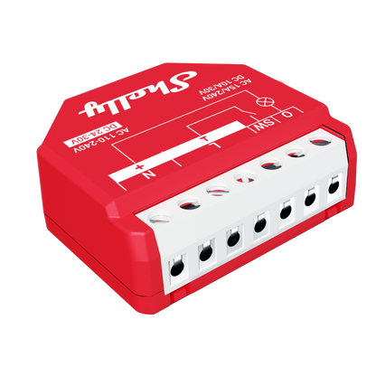 Shelly Wave 1PM US LR UL. Z-Wave Long Range Smart Relay with Power Monitoring (15A) (Open Box)