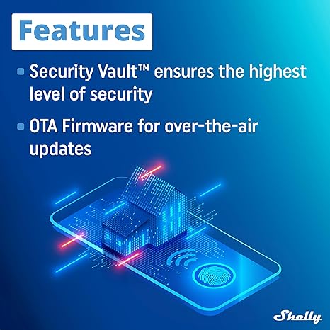 Shelly Wave 1PM US LR UL. Z-Wave Long Range Smart Relay with Power Monitoring (15A) (Open Box)