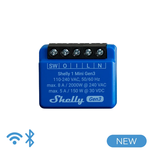 Shelly Plus 1 UL Certificado. Interruptor de relé inteligente operado –  Digital Bay Tech
