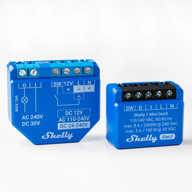 Shelly 1 Mini Gen 3, WiFi & Bluetooth Smart Switch Guatemala