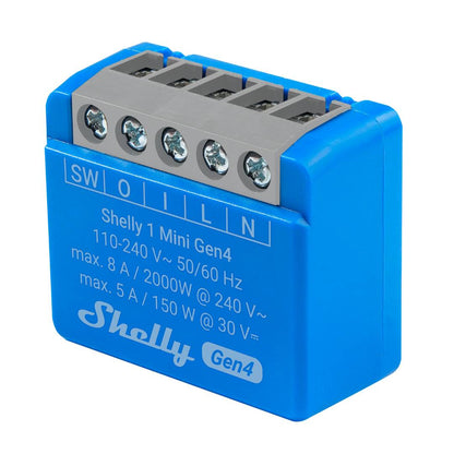 Blue electronic device with gray connectors on a white background