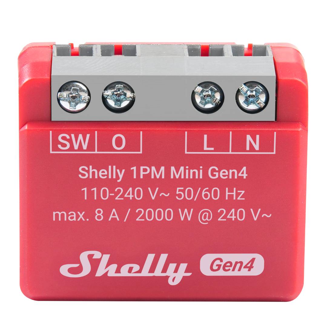 Shelly 1PM Mini Gen4. Wi-Fi, Zigbee, Matter Compact Smart Relay with Power Metering