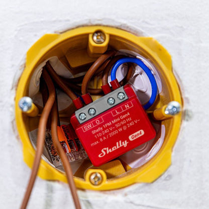 Shelly 1PM Mini Gen4. Wi-Fi, Zigbee, Matter Compact Smart Relay with Power Metering