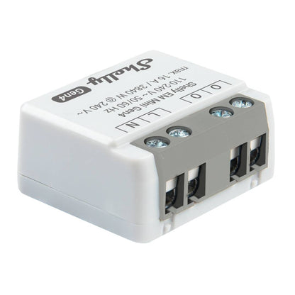 Shelly EM Mini Gen4. Medidor de energía inteligente Matter, Wi-Fi, Zigbee y Bluetooth