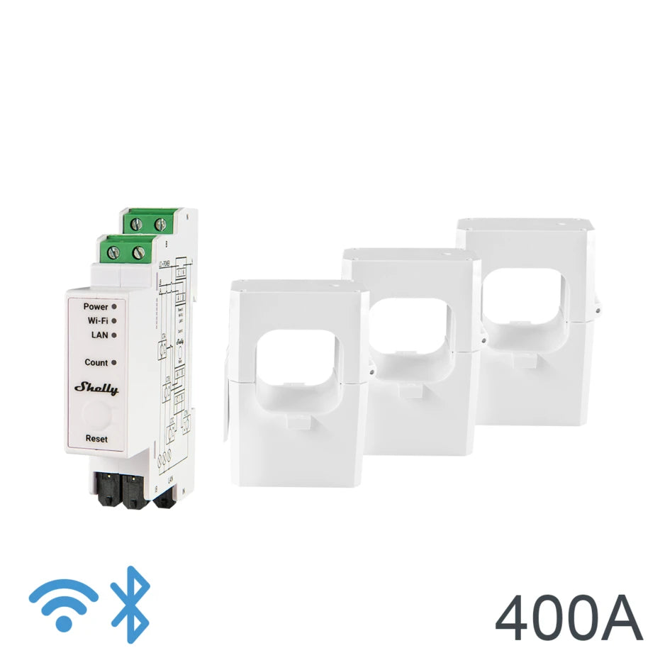 Shelly Pro 3EM 400 Amp
