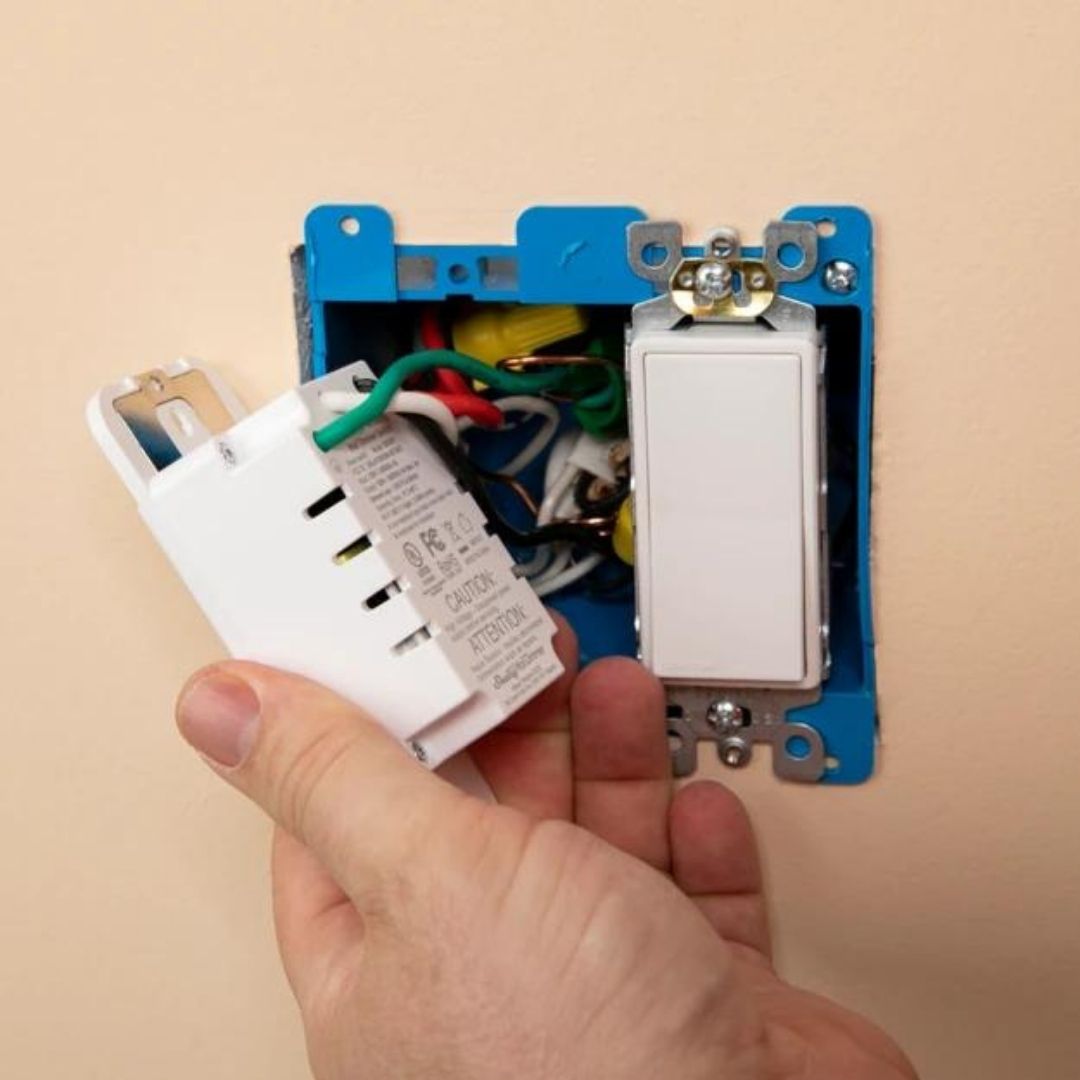 Regulador de intensidad de pared Shelly Plus con certificación UL. Regulador de intensidad de pared inteligente con Wi-Fi de última generación, diseño simple de 4 cables