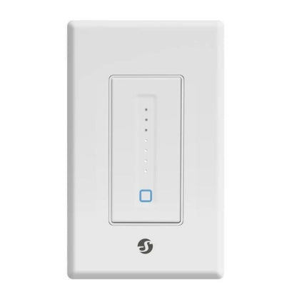 Regulador de intensidad de pared Shelly Plus con certificación UL. Regulador de intensidad de pared inteligente con Wi-Fi de última generación, diseño simple de 4 cables