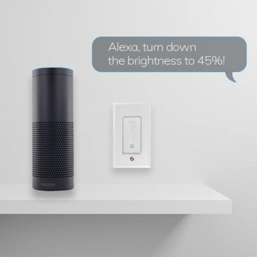 Regulador de intensidad de pared Shelly Plus con certificación UL. Regulador de intensidad de pared inteligente con Wi-Fi de última generación, diseño simple de 4 cables