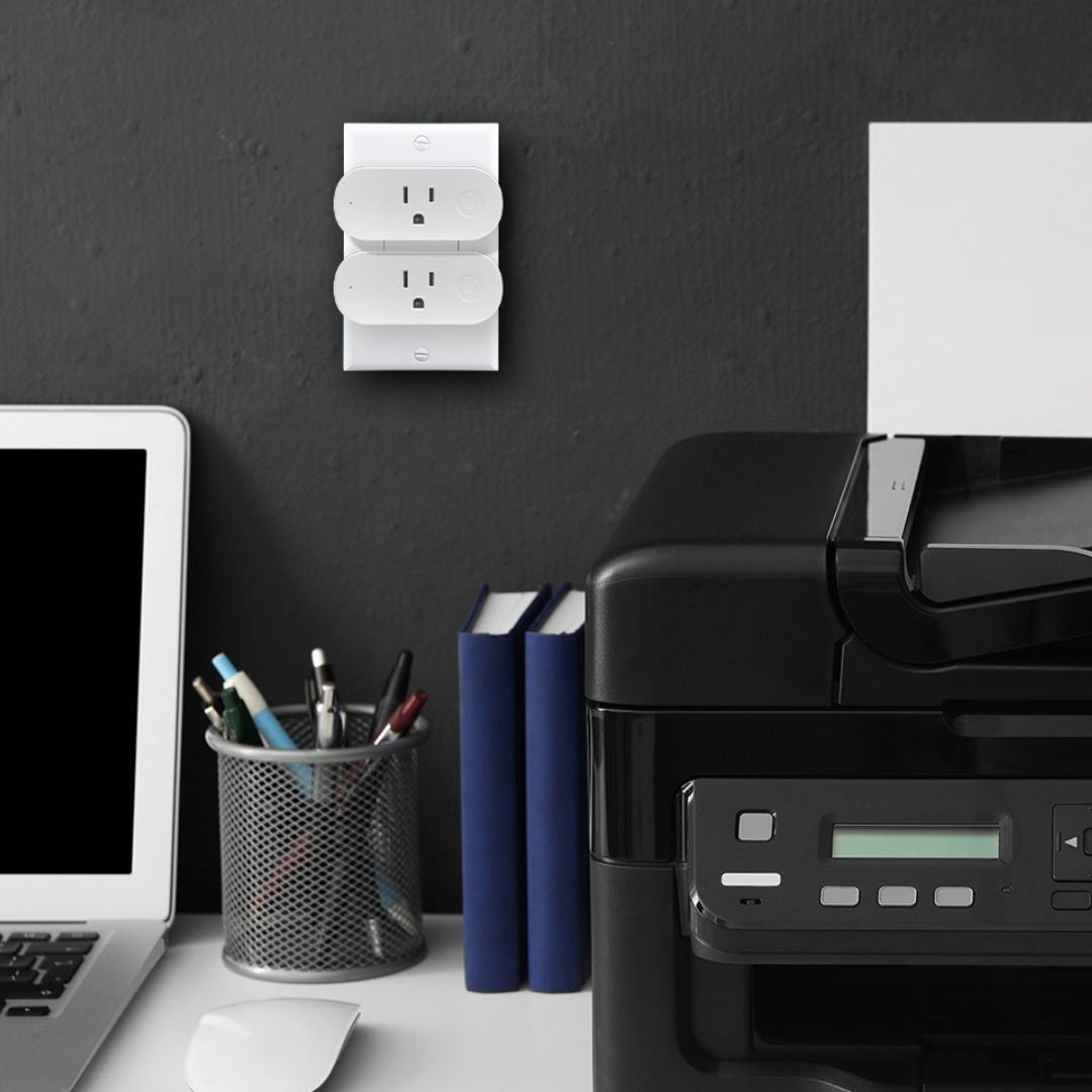 Shelly Plus Plug US con medición de potencia. El enchufe inteligente Wi-Fi que cabe en todas partes.