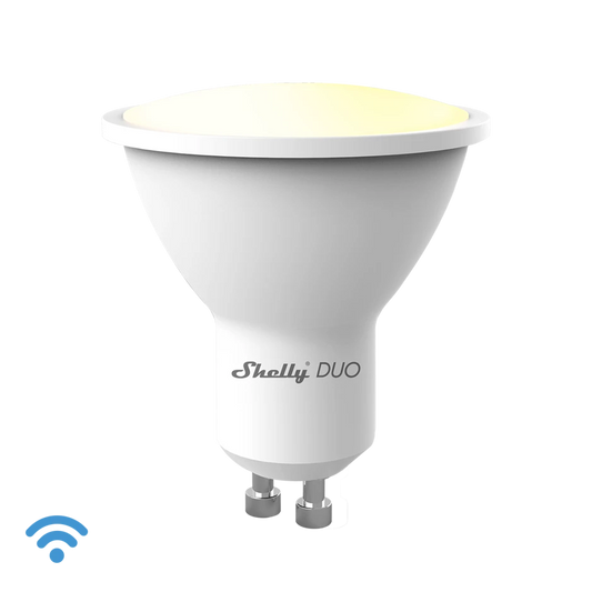 Shelly DUO GU10. Smart GU10 Bulb Wi-Fi 4.8W Dimmable - Warm White and Cold White Brightness