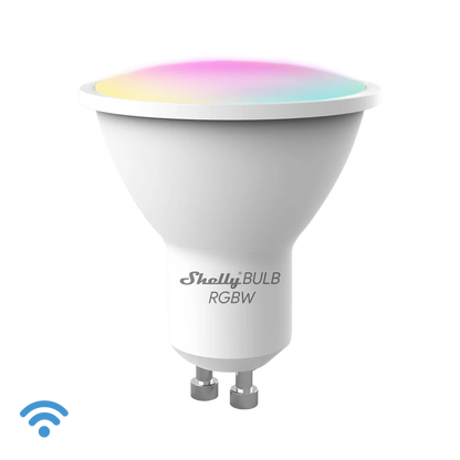 Shelly DUO RGBW GU10. Smart GU10 Bulb Wi-Fi 5W Dimmable - Natural White and RGBW
