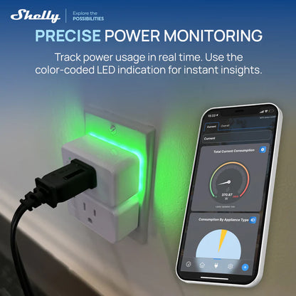 Shelly Plug US Gen4 UL. Multi-Protocol Smart Plug (Matter, Wi-Fi, Zigbee)