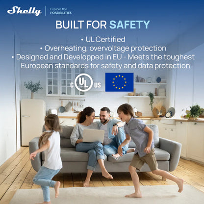 Shelly Plug US Gen4 UL. Multi-Protocol Smart Plug (Matter, Wi-Fi, Zigbee)