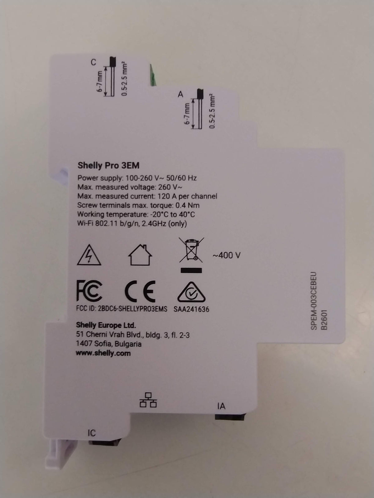 Shelly Pro 3EM-120