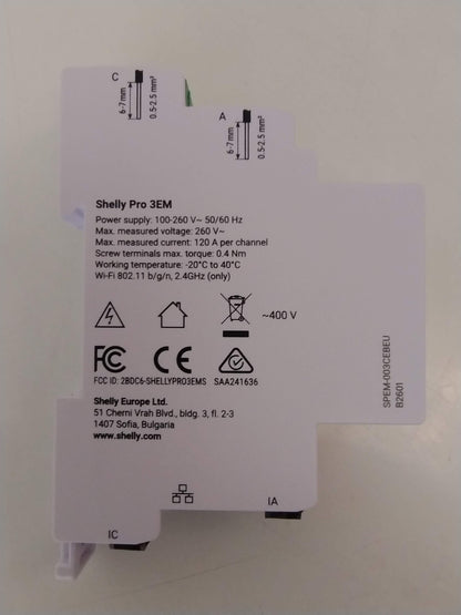 Shelly Pro 3EM-120