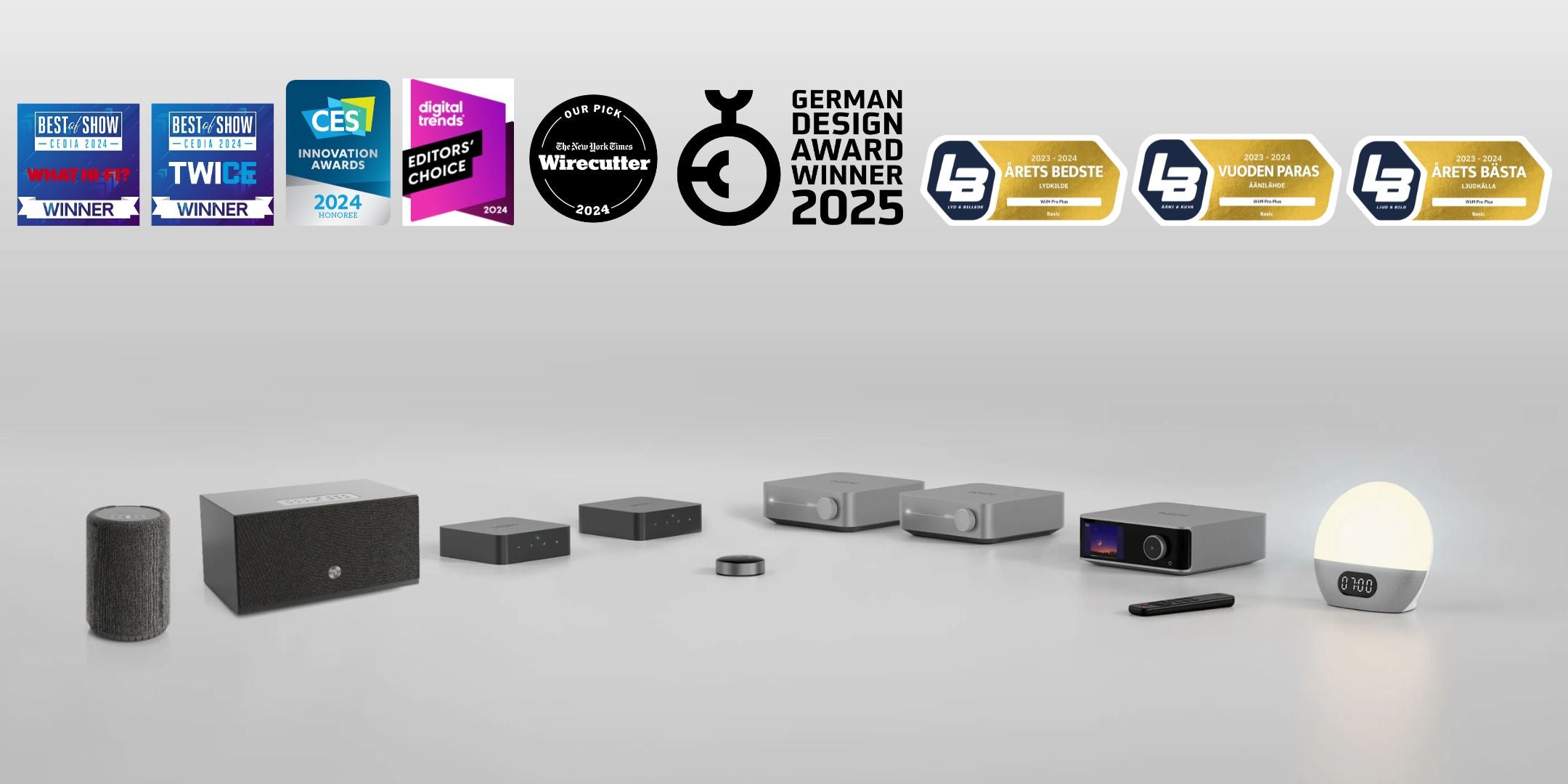 WiiM products and awards