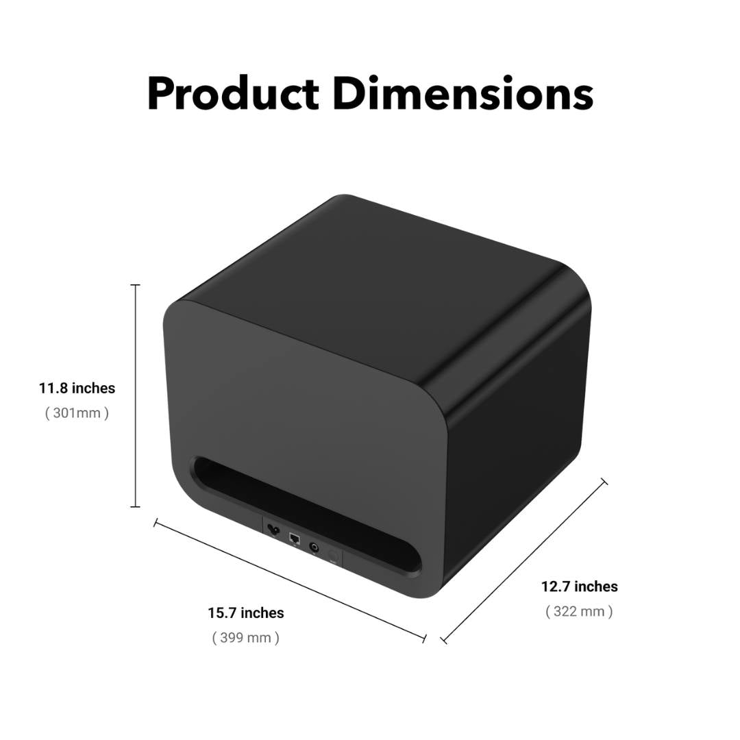 WiiM Vibelink Amplificador de 100 W con DAC premium ESS 9039Q2M y TI TPA3255 | Compatible con WiiM Mini, Pro, Pro Plus y Ultra | Entradas RCA, coaxial y óptica