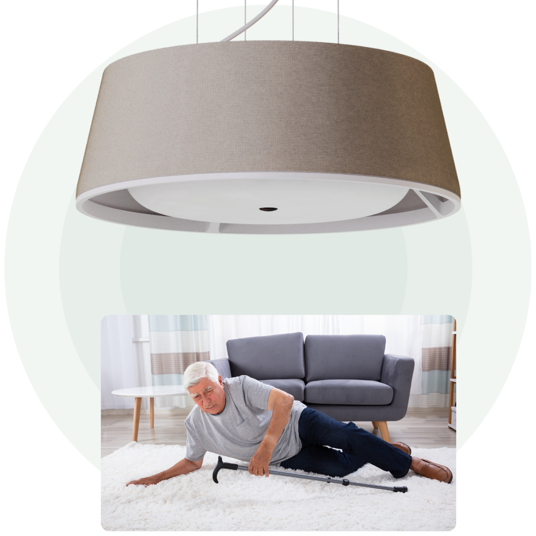 Nobi lamp for fall detection