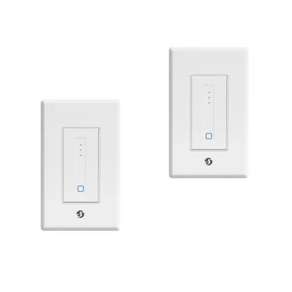 Shelly Plus Wall Dimmer UL. Wi-Fi Smart Wall Dimmer, Simple 4-wire design (Open Box)